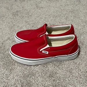 Brand new never worn red vans. Women’s size 8